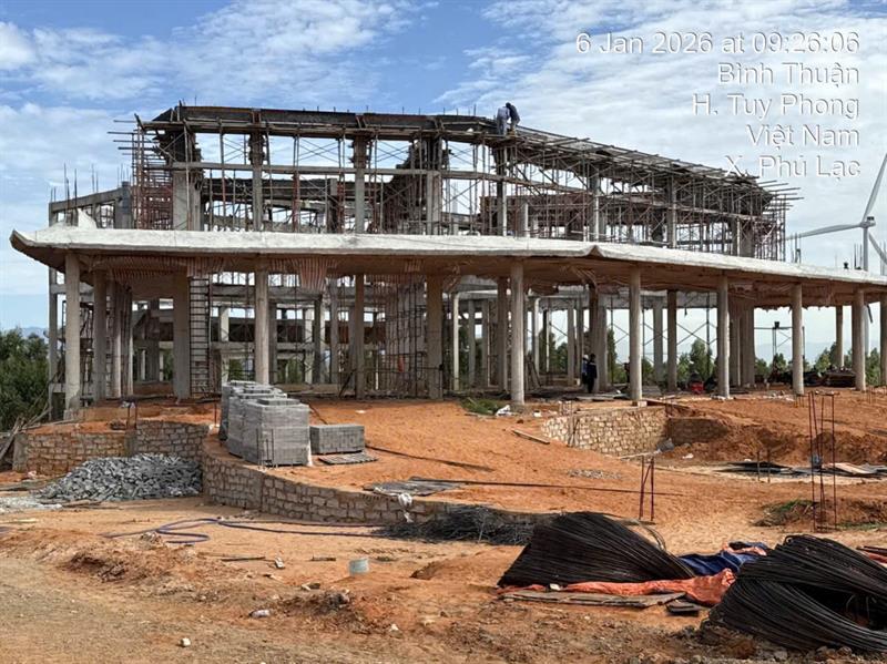 Xây dựng Bình Thuận, Xây nhà Bình Thuận, Thiết kế nhà Bình Thuận. Thí nghiệm công trình: Nhà hỏa táng điện xã Phú Lạc huyện Tuy Phong