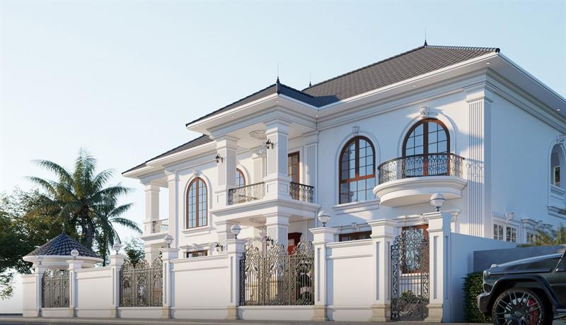 Công ty Tư vấn và Kiểm định xây dựng Tân Hưng. Khám phá sức hút bất tận của biệt thự 2 tầng kiểu Pháp cổ điển