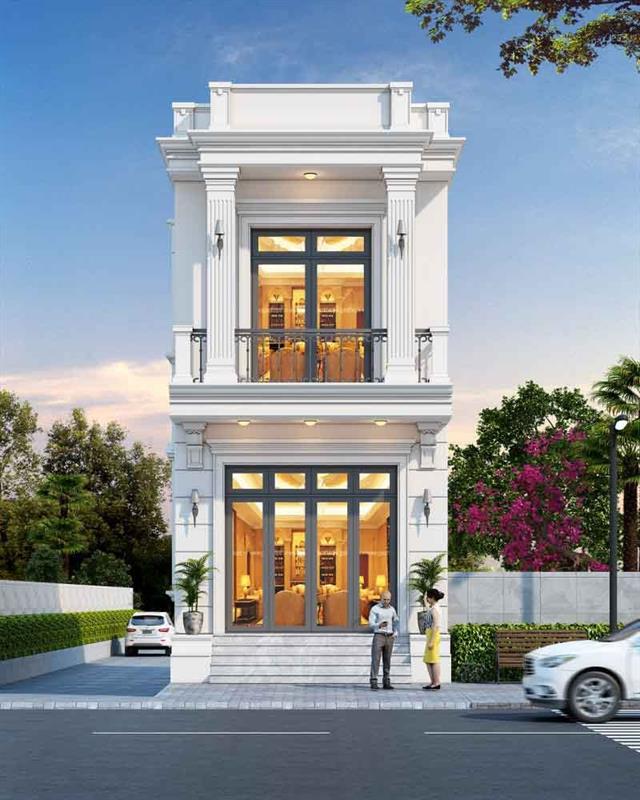 Công ty Tư vấn và Kiểm định xây dựng Tân Hưng. Mẫu thiết kế nhà ống 2 tầng 4.5 x16m đẹp từ trong ra ngoài