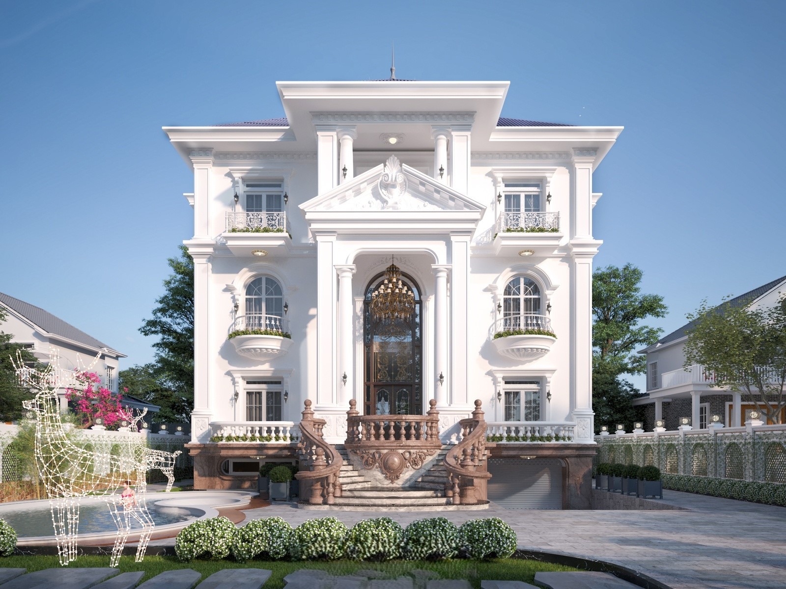 Thiết kế biệt thự theo phong cách Châu Âu đậm chất quý phái